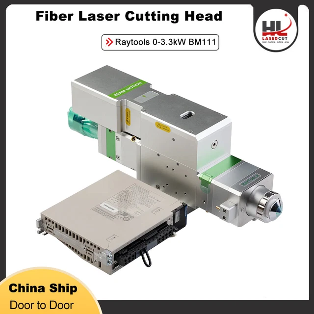 Raytools BM111 0-3.3kW Auto Focusing Fiber Laser Cutting Head for Metal Cutting