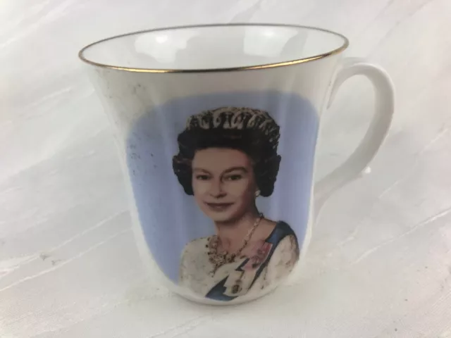 Queen Elizabeth 11 - Coffee Mug - Royal Family - Fenton China England