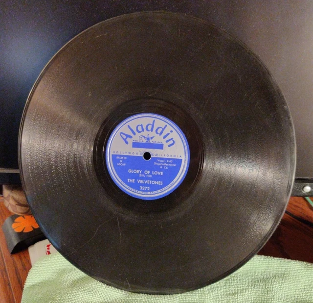 THE VELVETONES Glory Of Love 3372 Aladdin 78 RPM