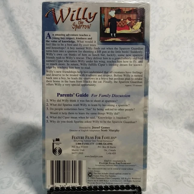 Willy the sparrow vhs feature films for families english adaptation
