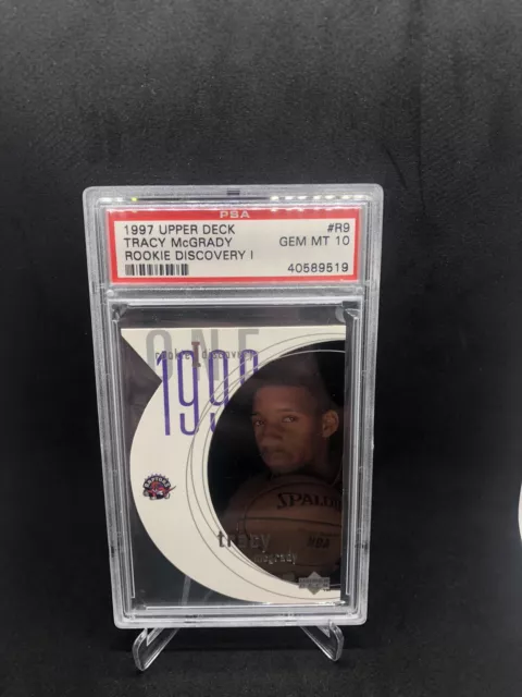 1997 UPPER DECK TRACY MCGRADY ROOKIE DISCOVERY PSA 10 GEM MINT #R9 Rare Pop