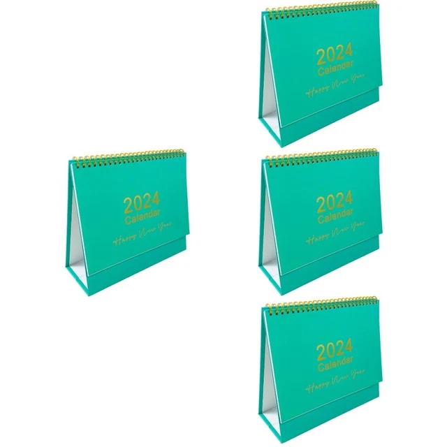 4 COUNT STANDING Flip Calendar 2023 Agenda 2024 Desk Turn The Page £31.57 PicClick UK