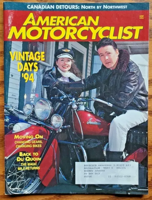 American Motorcyclist Magazine June 1994 Vintage Days Du Quoin Magic Mile Return