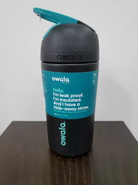 Owala Flip Kids Stainless Steel Water Bottle / 14oz / Color: Snow Dragon