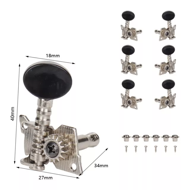 Replace Guitar Machine Heads Knobs Guitar String Tuning Pegs Machine Head TuneDC