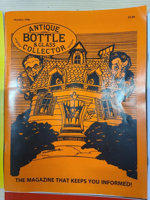 Antique Bottle & Glass Collector Magazine  1996 Feb. Thru Dec. Mint Condition