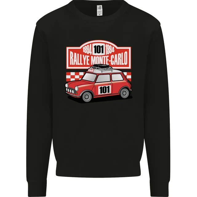 Rallye Monte Carlo Mini Rally Car Mens Sweatshirt Jumper