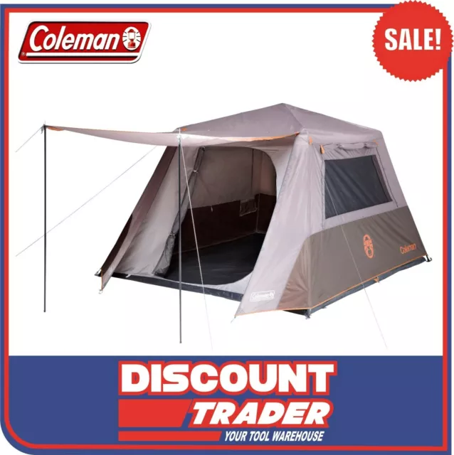 Coleman 2126164 Silver Evo Series 6 Person Instant Up Camping Tent Full Fly 6P