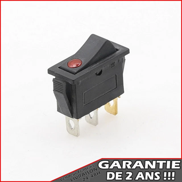 Interrupteur Led Kcd3 A Bascule 2 Positions 3 Broches Ac 250V/15A 125V/20A (097)