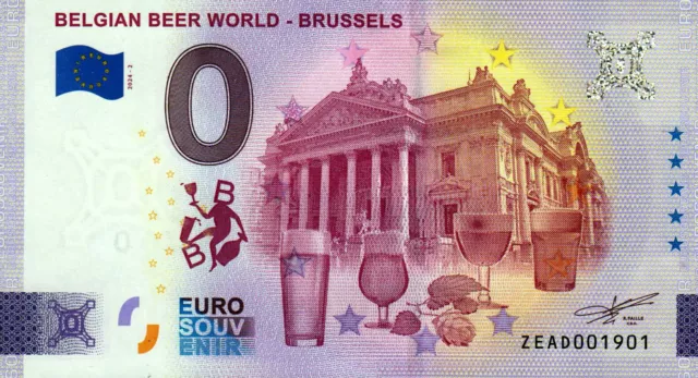 Null Euro Schein - 0 Euro - Belgien - Belgian Beer World - Brussels 2024-2