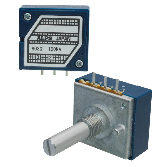 ALPS 100K POTENZIOMETRO MONO RK27111 Logaritmico A Curva 100KA RK27 EUR - Foto 6