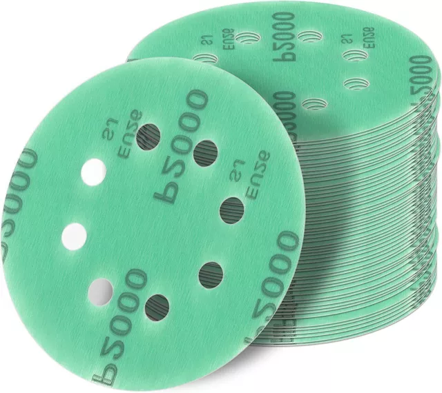 Pack de 50 disques abrasifs excentriques 125 mm verts pour un ponçage...
