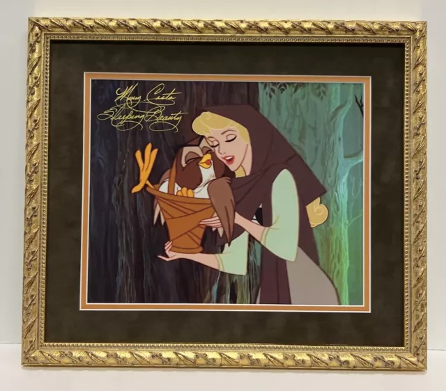 Mary Costa  Walt Disneys Sleeping Beauty Signed Autographed Framed photo 15x13