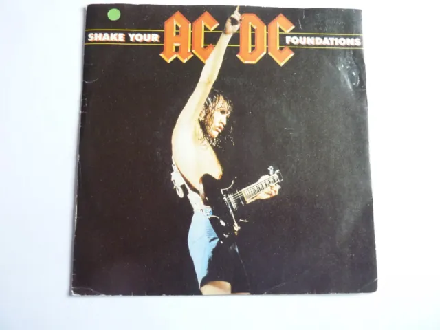 Ac/Dc Shake Your Foundations 7" Single In Excellent Condition