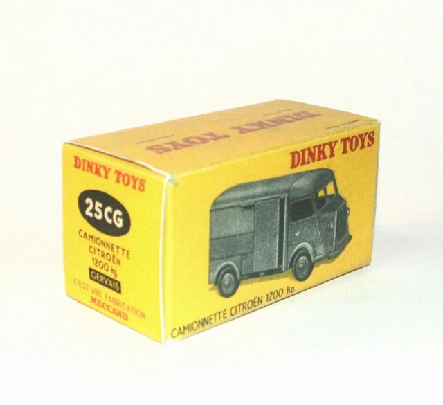 Boîte Vide Reproduction Dinky Toys - Citroën 2 CV Modèle 61 N°558 - Échelle 1:43