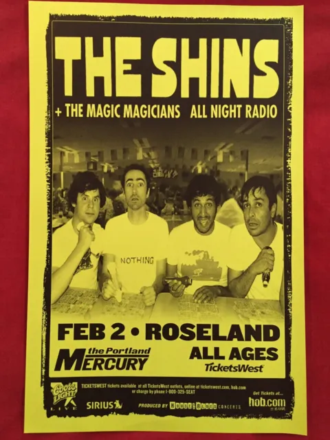 THE SHINS Original Concert Poster Gig Flyer Portland Mike King