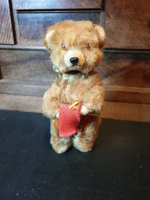 Grand Ours En Peluche Vintage 52 Cm - Années 1970 - Sans Marque