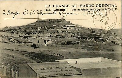 CPA ak taourirt-partial view of the camp and the t. s. F. morocco (964025)