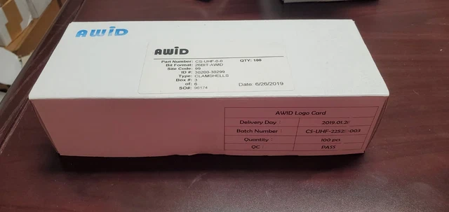 Awid CS-UHF-0-0 Clamshell Cards