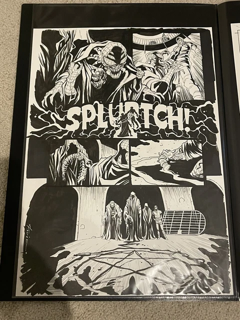 Absolute Carnage Lethal Protectors#1 Original  Art  Page By Flaviano Symbiote
