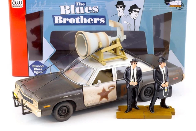 Auto World Dodge Monaco Police Pursuit 1974 - The Blues Brothers (1980) Echelle 1:18 Voiture Miniature avec Figurines (AWSS133) | Achetez sur