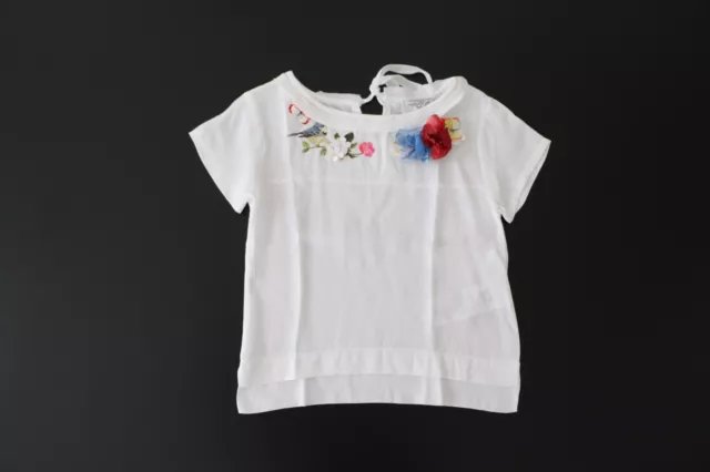 T-Shirt Bianco Maglia Bambina (Taglia: 5 Anni) "Monnalisa" 119620Aa (-50%)