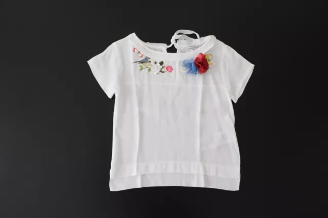 T-Shirt Bianco Maglia Bambina (Taglia: 6 Anni) "Monnalisa" 119620Aa (-50%)