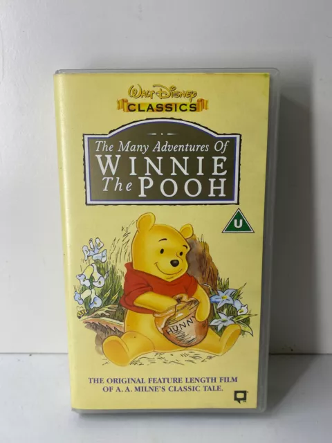 Walt Disney Classics The Many Adventures of Winnie The Pooh on VHS