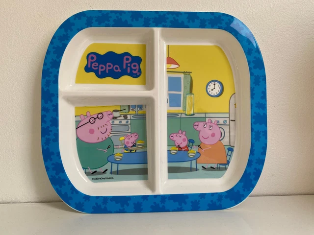 Plato de cena dividido de melamina PEPPA PIG