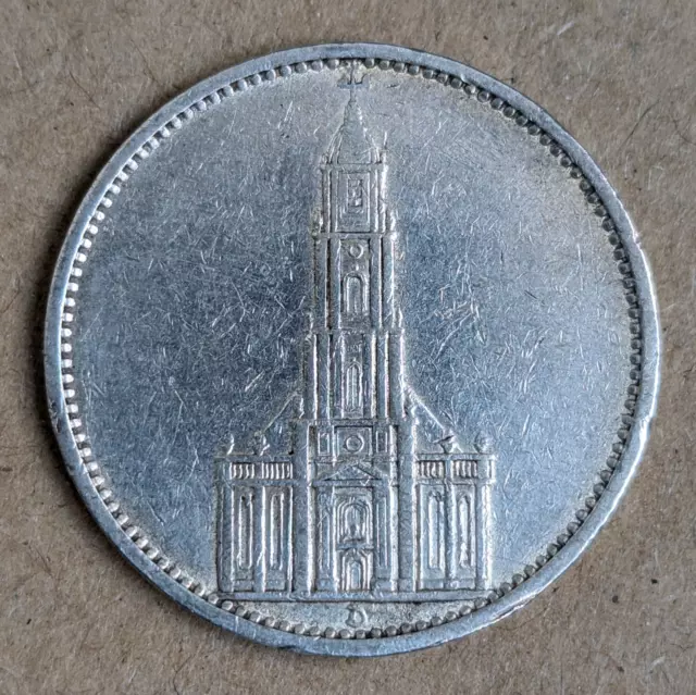 Drittes Reich - 5 Reichsmark mit HK - Garnisonkirche - 1935 - D -