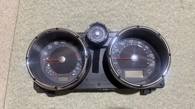 Polo 6N2 GTI Dash Clocks Instrument Dials Chrome 140mph Genuine Vw Lupo GTI