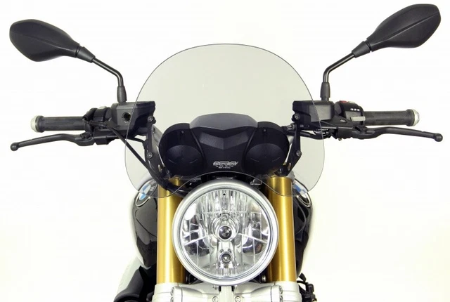 Pare-brise Fumé Pour BMW R 1150 R Touring - Plexiglas PMMA 4.5 Mm - Fabriqué En Italie - Compatible Tous Modèles - 6