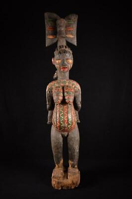13688 Authentic Large African Yemoja / Sango Female Statue Nigeria