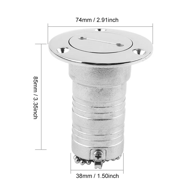 Pour Bouchon De Réservoir D'eau De Remplissage De Pont De Bateau En Acier