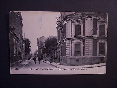 CPA - (94-val-de-marne) - villeneuve-saint-georges-rue des ecoles - 1918