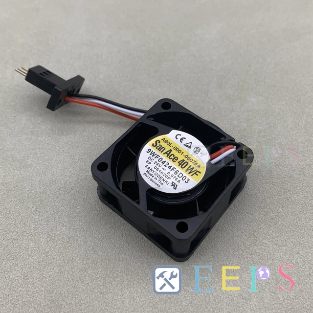 For SANYO A90L-0001-0507#A 9WF0424F6D03 3-Pin 24V 0.076A Faunc Servo Cooling Fan