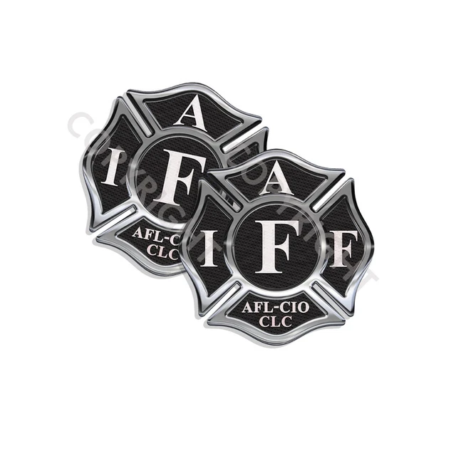 Iff Sticker Firefighter Support Sticker American Made Decal IAFF Firefighter Window ...