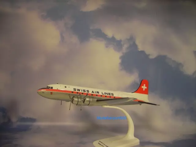 Herpa Wings SNAP  1:125  Douglas DC-4  Swissair HB-ILA  614030 Modellairport500