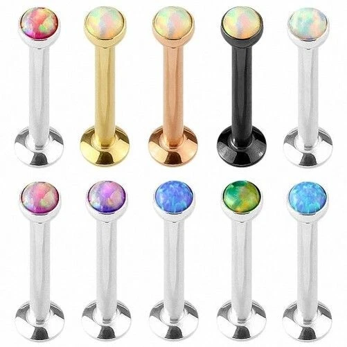 CIZME Piercing Lèvres 925 Argent 16G – Labret Barre 6/8/10/12 Mm Avec CZ, Tragus Cartilage Nez Vis, Bijoux Corps