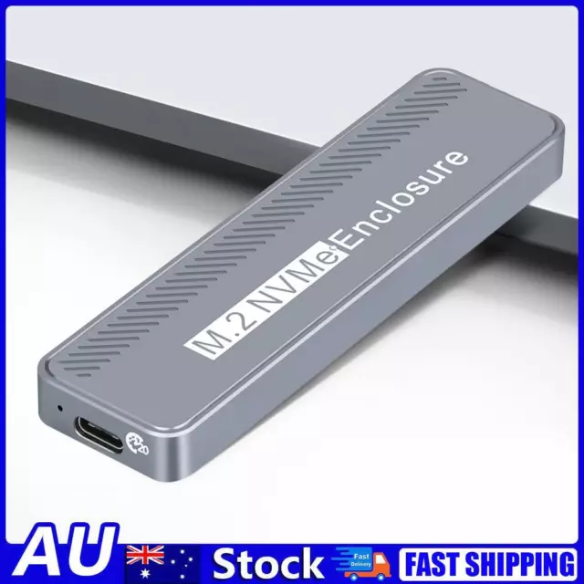 AU M.2 NVMe SSD Enclosure External SSD Case Useful Portable SSD Box for PC Lapto