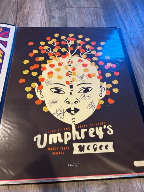 Umphrey's Mcgee 2014 Aspen Poster Scrojo *SIGNED BY BAND*