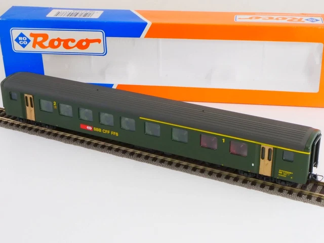 ROCO 44337 UNIT Car II 1./2. Class SBB DC H0 KKK Mint! OVP BL 1705-30 ...
