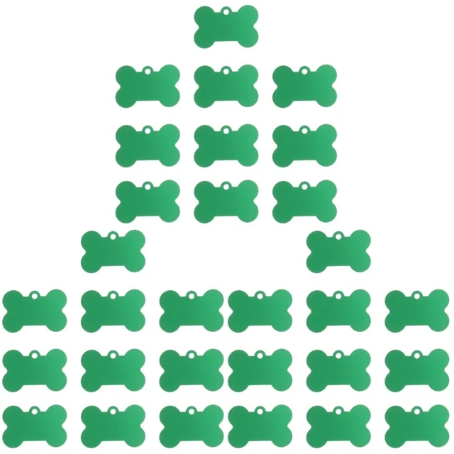 60 piezas/juego de 60 piezas en forma de hueso perro etiqueta perro nombre etiqueta en blanco perro nombre etiquetas