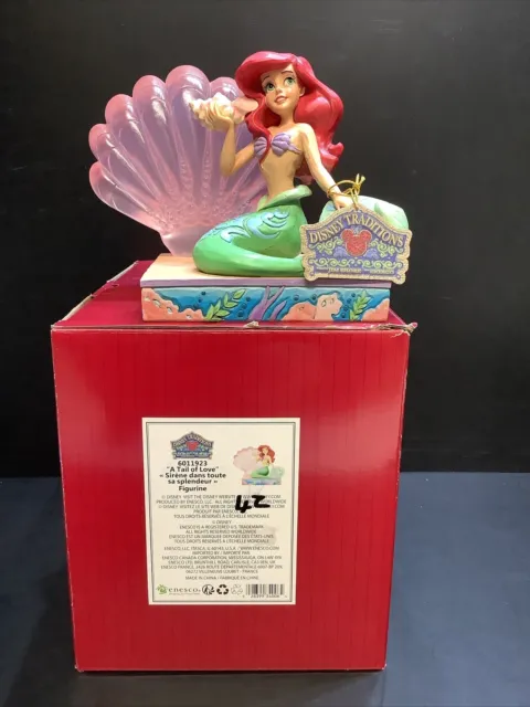 Disney Traditions Jim Shore Figure Showcase Little Mermaid Shell A Tail Of Love