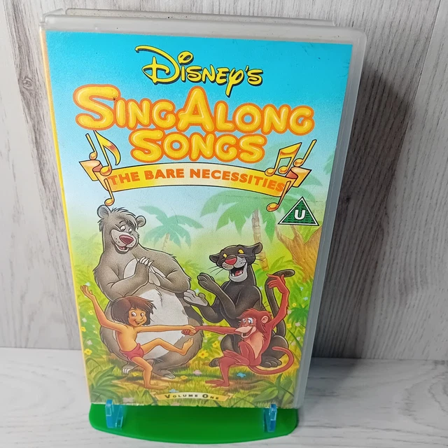 SING ALONG SONGS The Bare Necessities Vhs Tape - Rare Retro Movie EUR