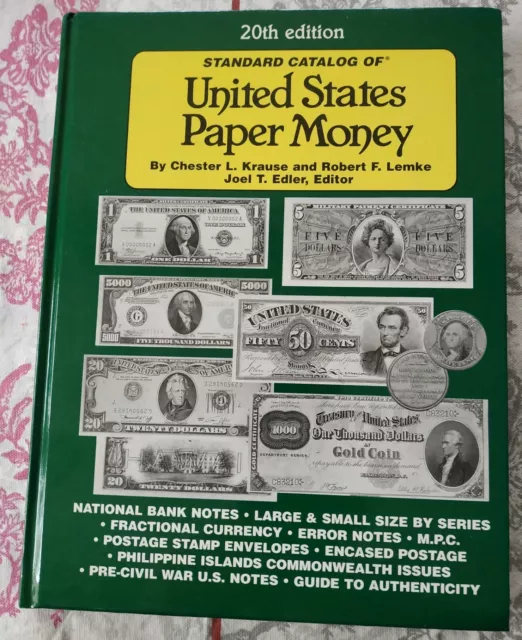 Catalogue De Cotation Des Billets De Banque Americains Usa   Neuf