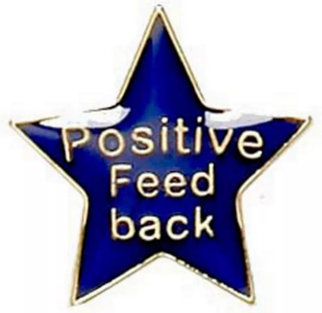 Blue Coloured Positive Star Badge ideal for schools (GW)