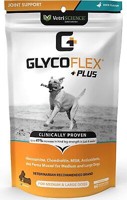 VETRISCIENCE Glycoflex Plus Chondroitin Maximum Strength Hip & Joint Supplement