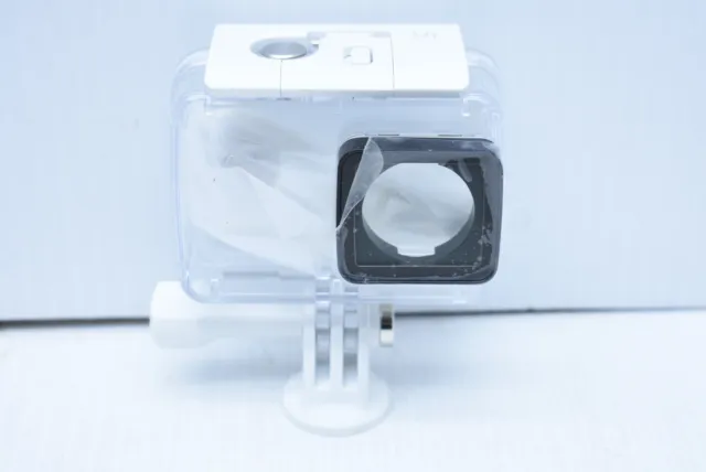 YI Waterproof Case Frame and Screw / Charger in Color White FIT 4K 4K+ Lite