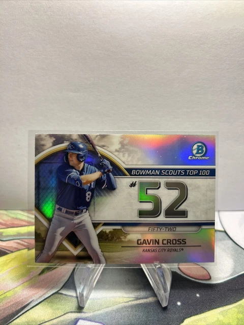 2023 Bowman Chrome #BTP-52 Gavin Cross Kansas City Royals  Scouts Top 100